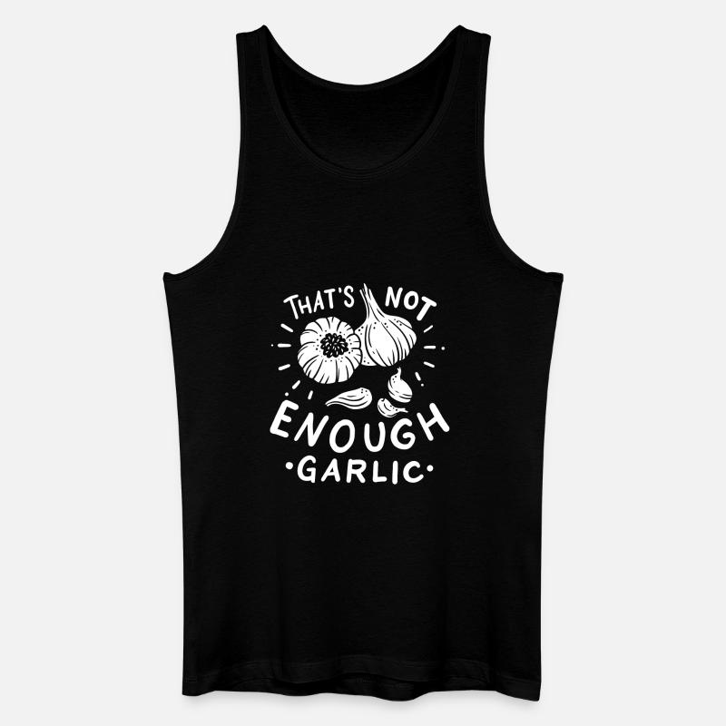 Knoblauch Knoblauchzehen - Männer Bio Tank Top - Schwarz