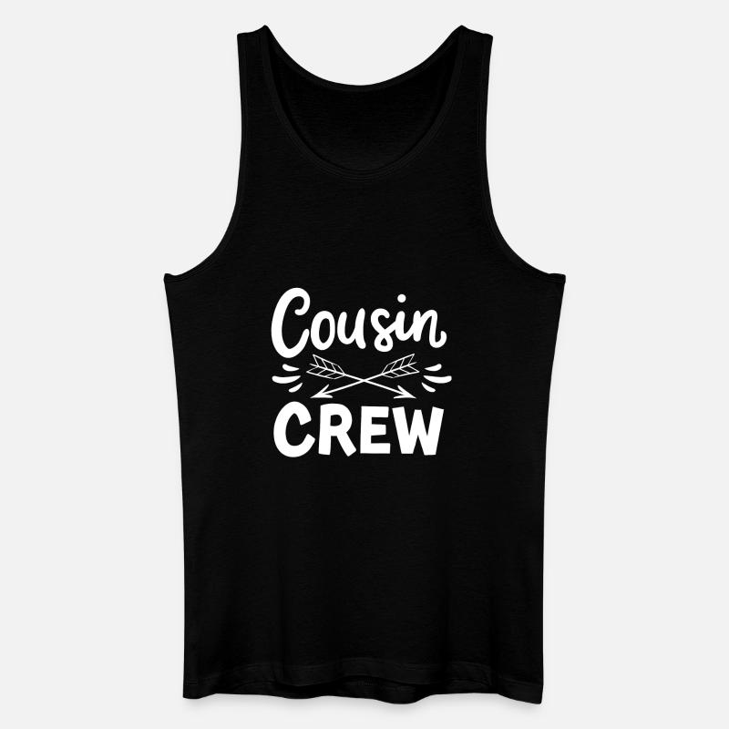 Cousin Crew - Männer Bio Tank Top - Schwarz
