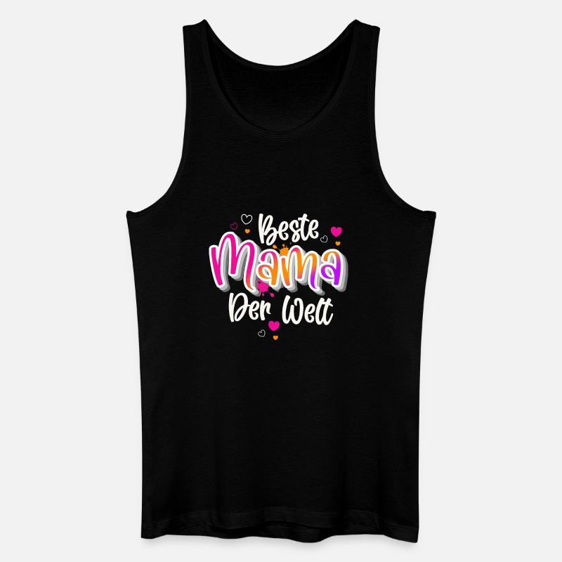 Beste Mama Der Welt - Männer Bio Tank Top - Schwarz