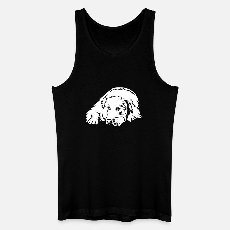 Pyrenäenberghund "Black Edition" - Männer Bio Tank Top - Schwarz