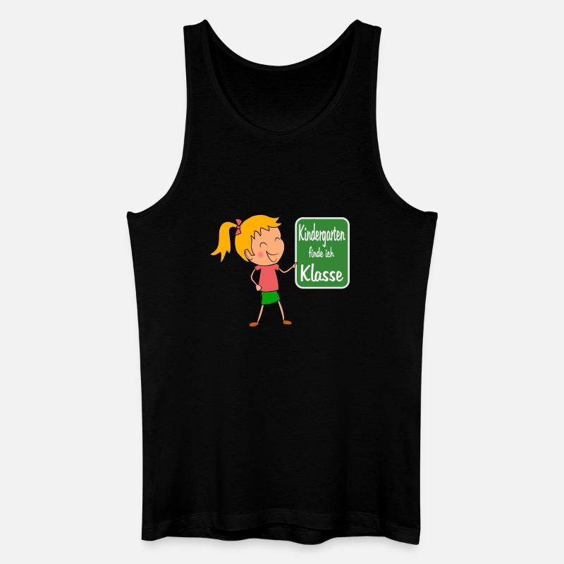 Kindergarten - Männer Bio Tank Top - Schwarz