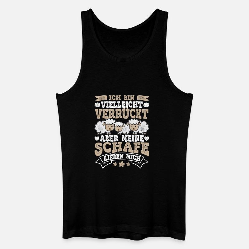 Schaf - Männer Bio Tank Top - Schwarz