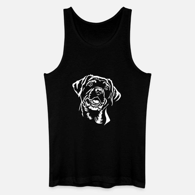 Labrador Kopf "Black Edition" - Männer Bio Tank Top - Schwarz