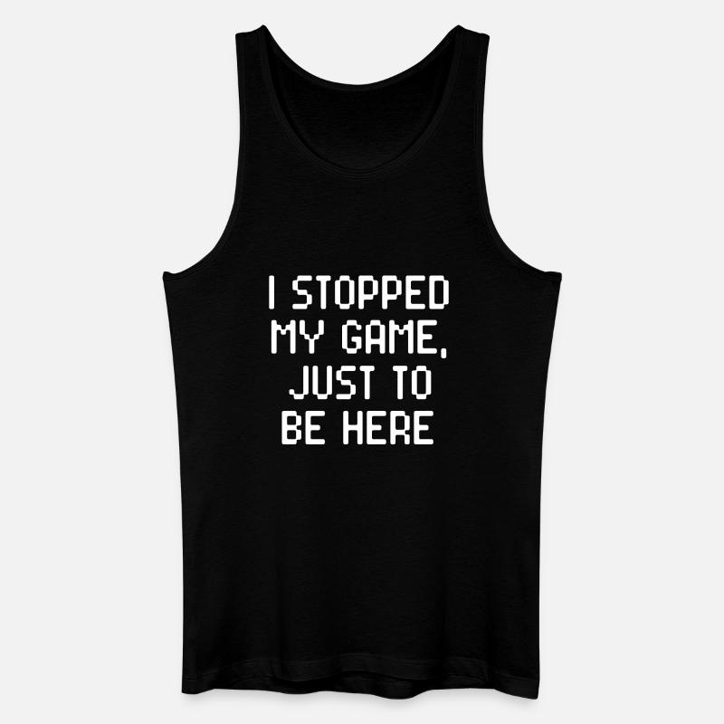 Gamer Game Statement Zocker - Männer Bio Tank Top - Schwarz