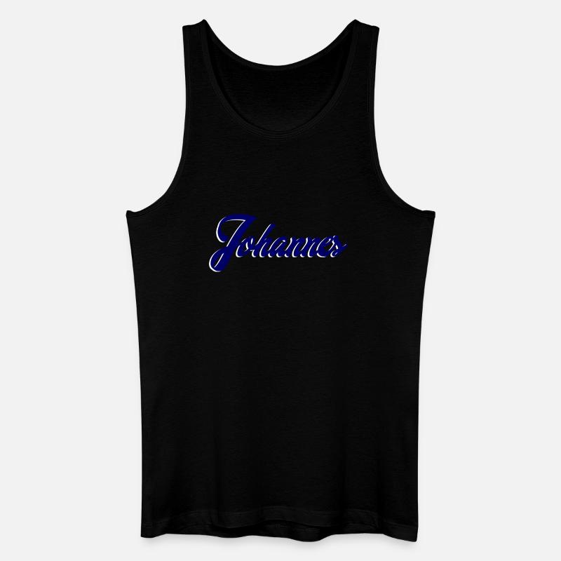 Name Johannes Personalisierung - Männer Bio Tank Top - Schwarz