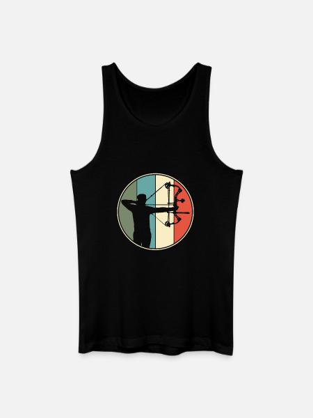 Archery Archery Retro - Men’s Organic Tank Top - black