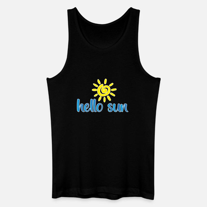 sun 01 - Männer Bio Tank Top - Schwarz