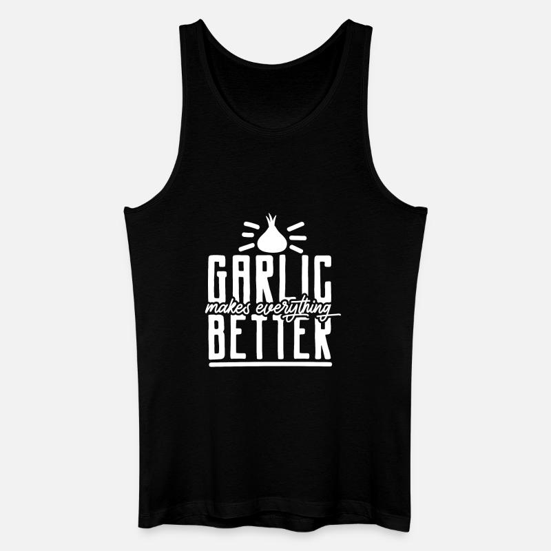 Knoblauch - Männer Bio Tank Top - Schwarz