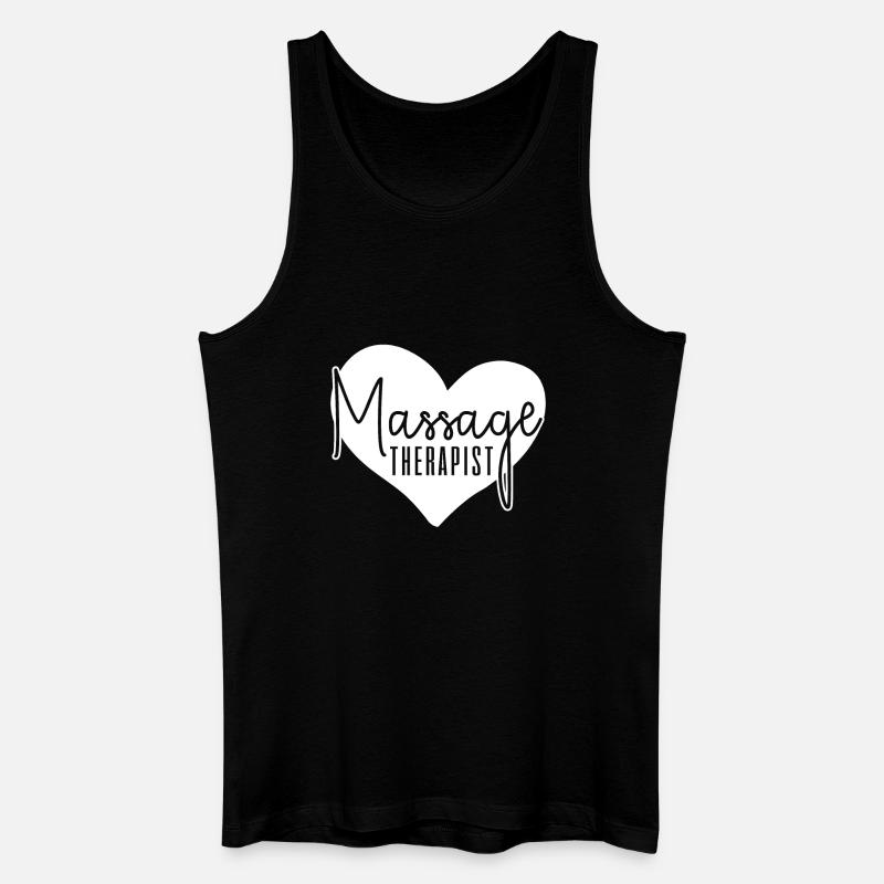 Massagetherapeut Massagetherapie - Männer Bio Tank Top - Schwarz
