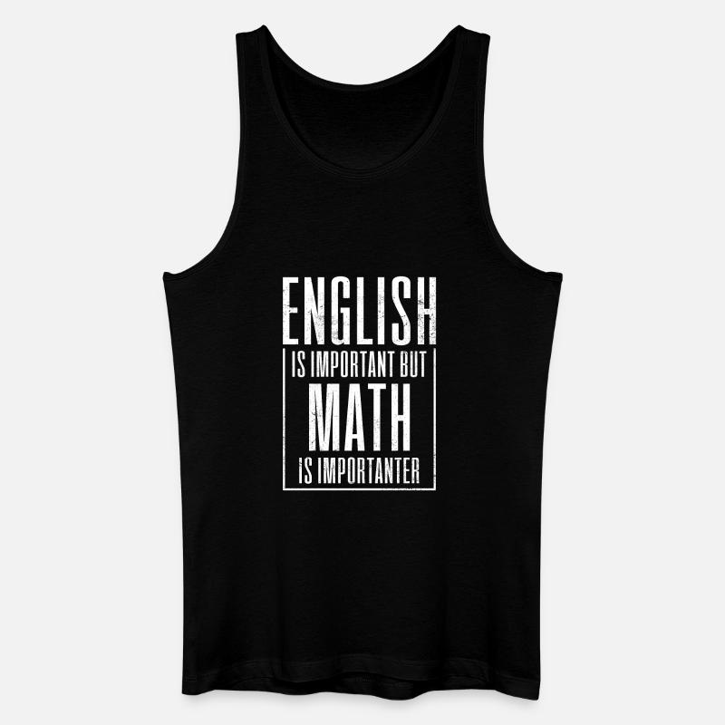 Mathematik Mathe Mathematiker Mathematiklehrer - Männer Bio Tank Top - Schwarz
