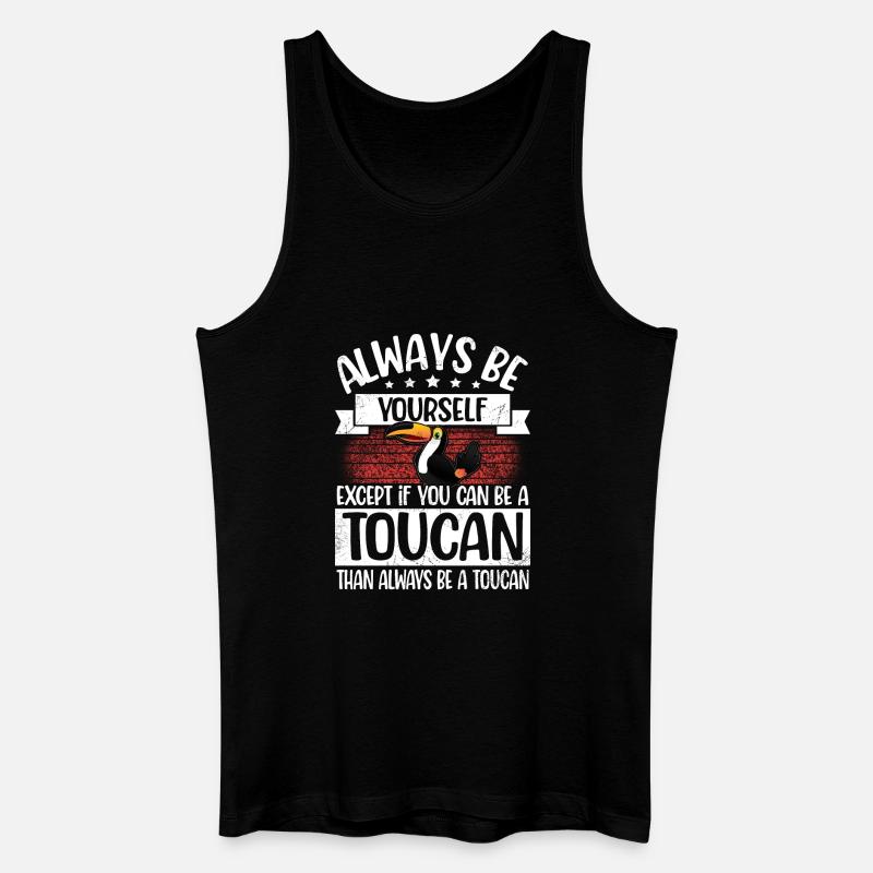 Tukan - Männer Bio Tank Top - Schwarz
