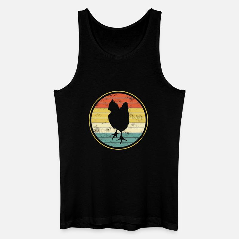 Huhn Hühner - Männer Bio Tank Top - Schwarz