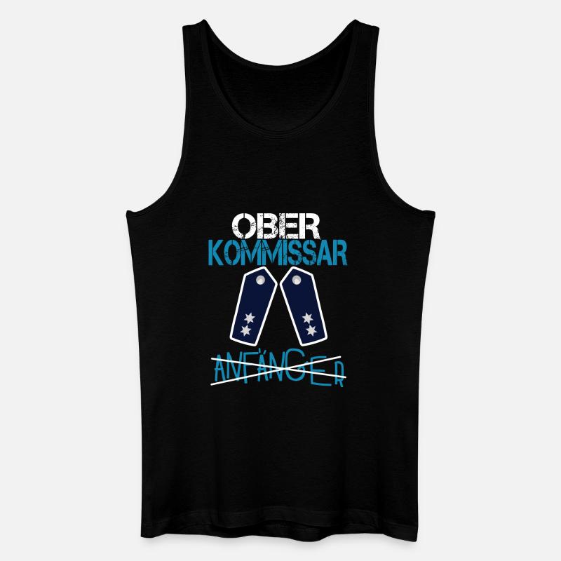 Anfänger - Oberkommissar Polizei Befördung - Männer Bio Tank Top - Schwarz