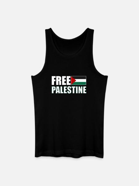 Free Palestine - Men’s Organic Tank Top - black