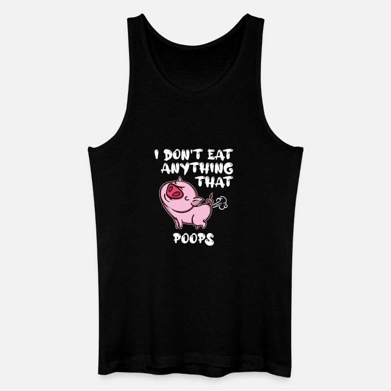 Statement Schwein Vegan - Männer Bio Tank Top - Schwarz