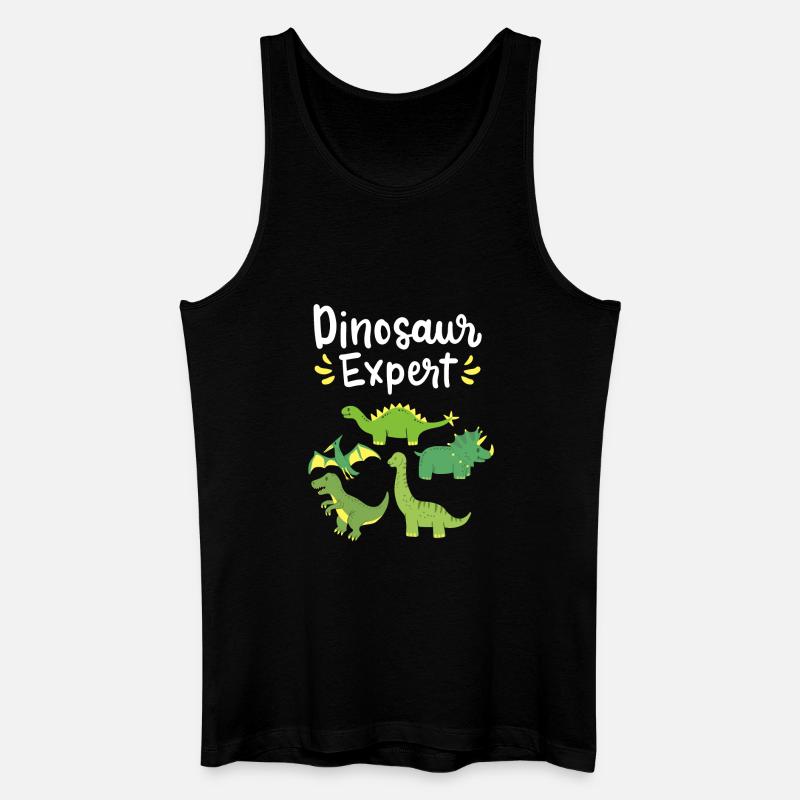 Paleontologist Dinosaurs - Men’s Organic Tank Top - black