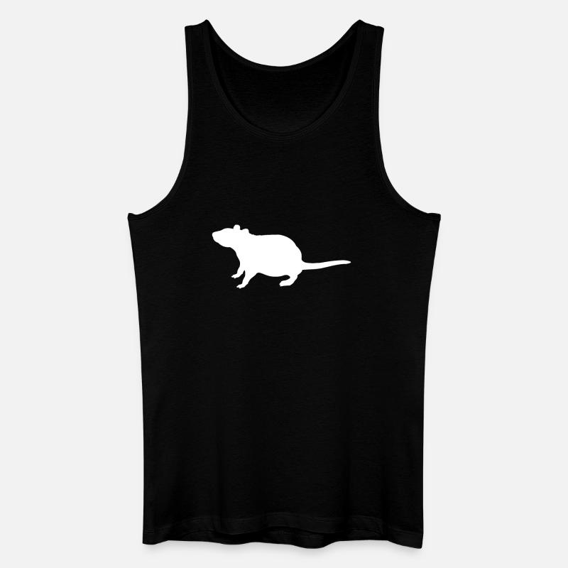 Ratte - Männer Bio Tank Top - Schwarz