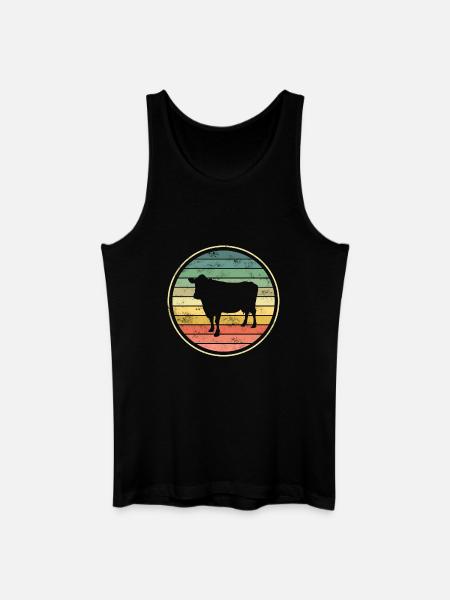 Kuh Kühe - Männer Bio Tank Top - Schwarz