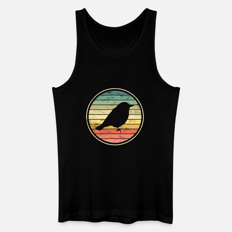 Vogel Vögel - Männer Bio Tank Top - Schwarz