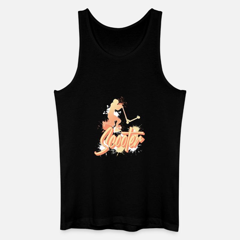 Scooter Tretroller E-Scooter - Männer Bio Tank Top - Schwarz