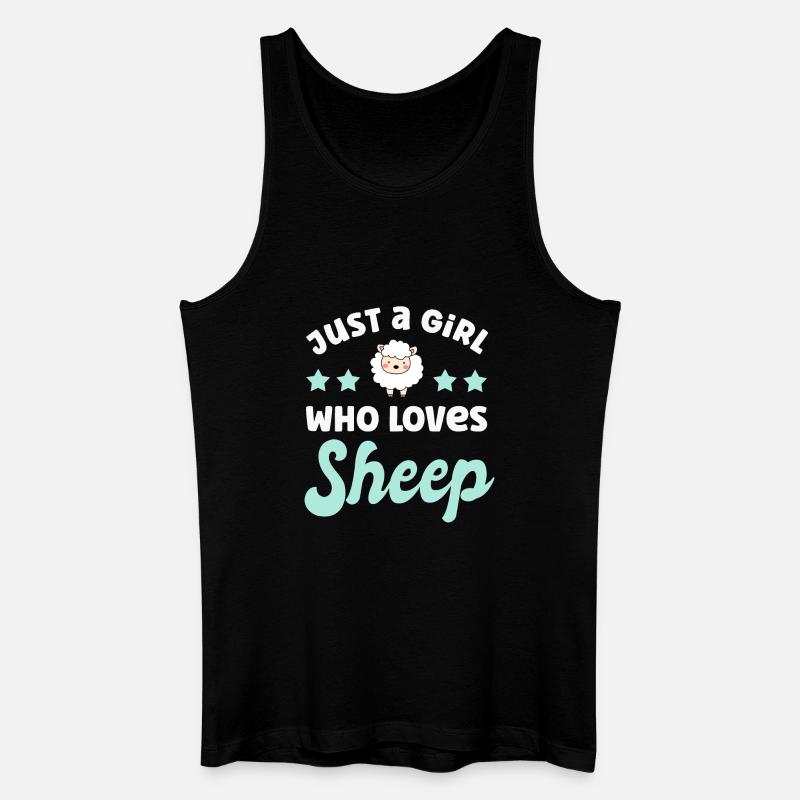 Schaf Schafe - Männer Bio Tank Top - Schwarz