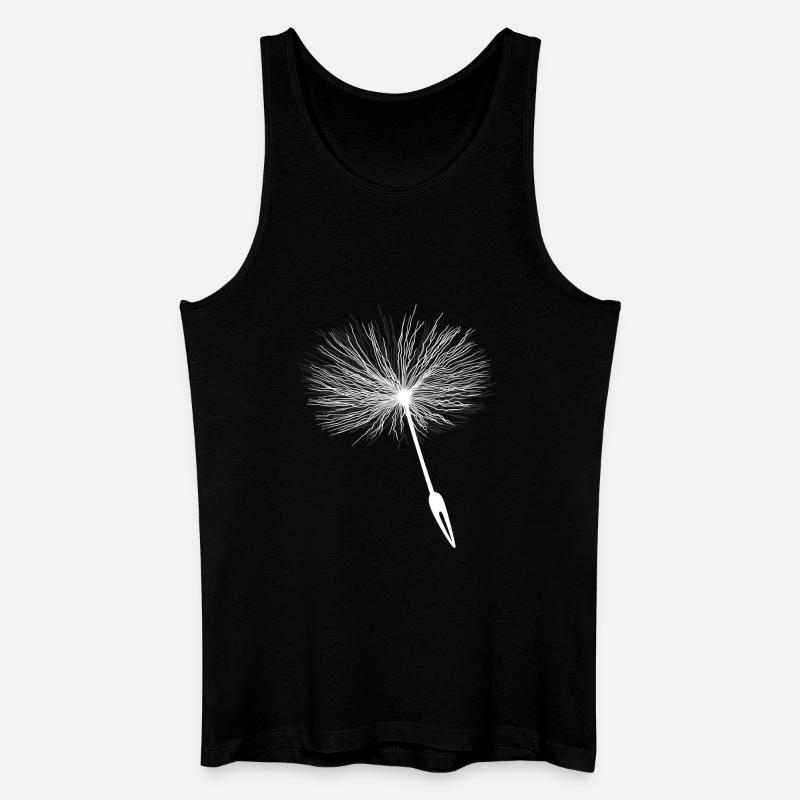 Loewenzahn Samen Pusteblume - Männer Bio Tank Top - Schwarz