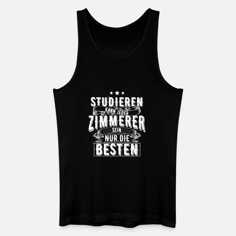 Zimmerer - Männer Bio Tank Top - Schwarz