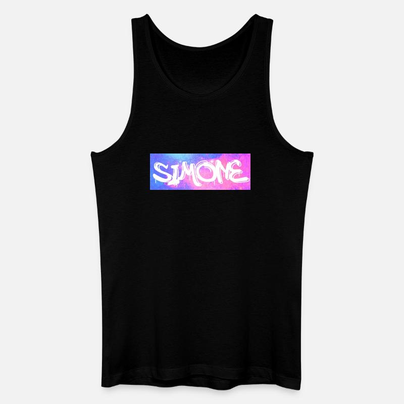 Simone - Männer Bio Tank Top - Schwarz