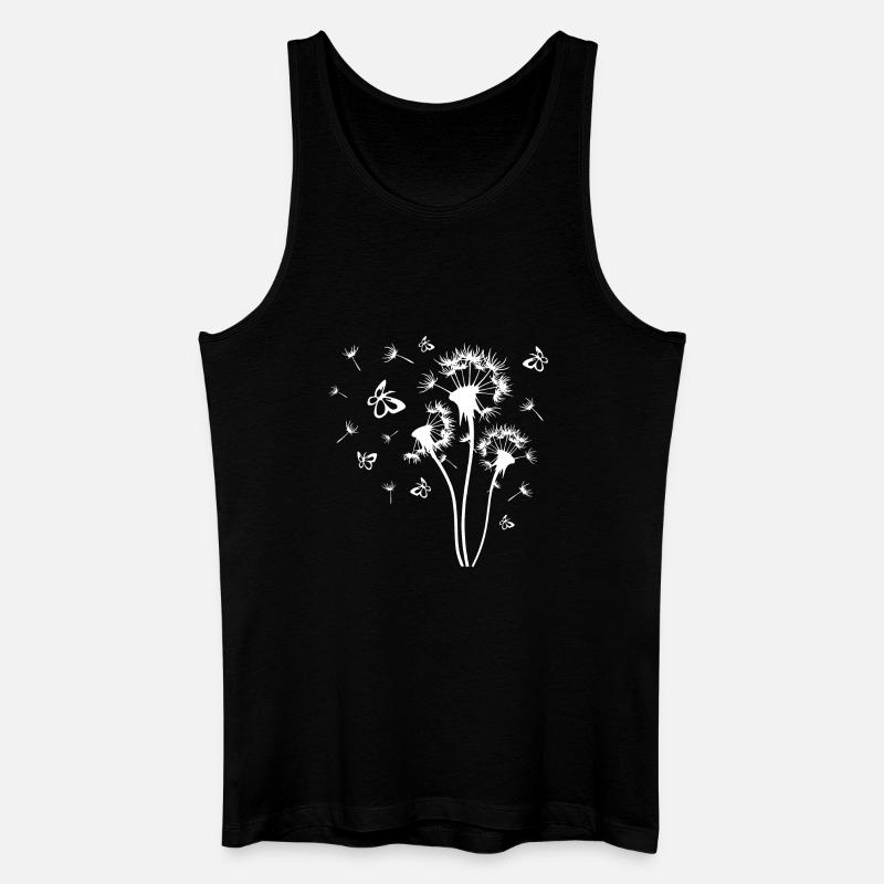 Pusteblume - Männer Bio Tank Top - Schwarz