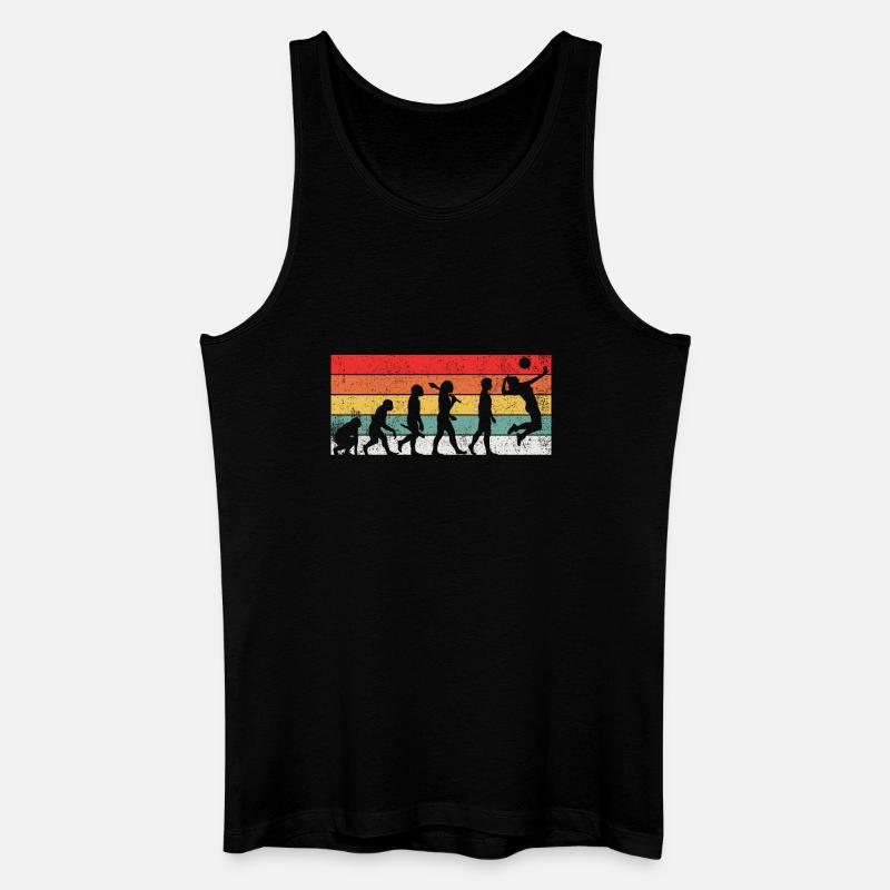 Volleyball Evolution - Männer Bio Tank Top - Schwarz