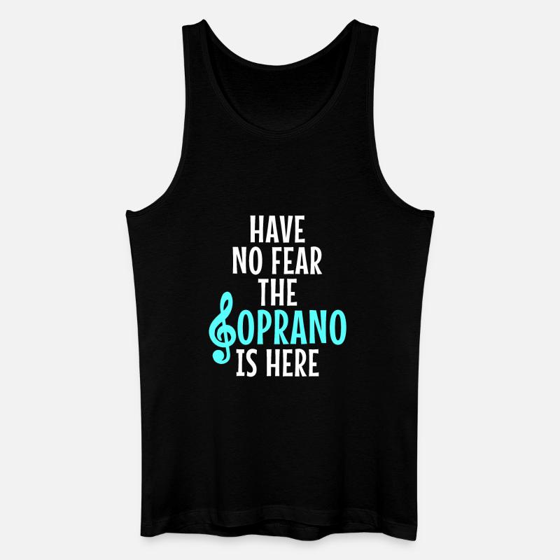 Sopran Chor Gesang - Männer Bio Tank Top - Schwarz