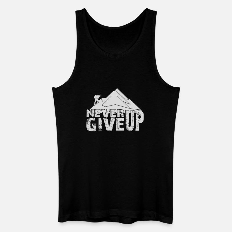 KLETTERN, BERGSTEIGEN, BERGSTEIGEN - Männer Bio Tank Top - Schwarz
