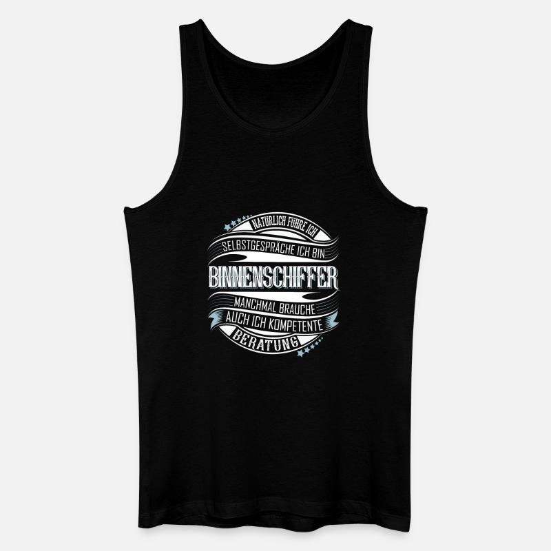 Binnenschiffer - Männer Bio Tank Top - Schwarz