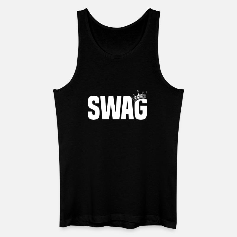Swag Krone - Männer Bio Tank Top - Schwarz