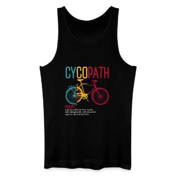 Cyclopath: Free-Ride-Fahrrad-Kunstwerk - Männer Bio Tank Top - Schwarz - Vorne