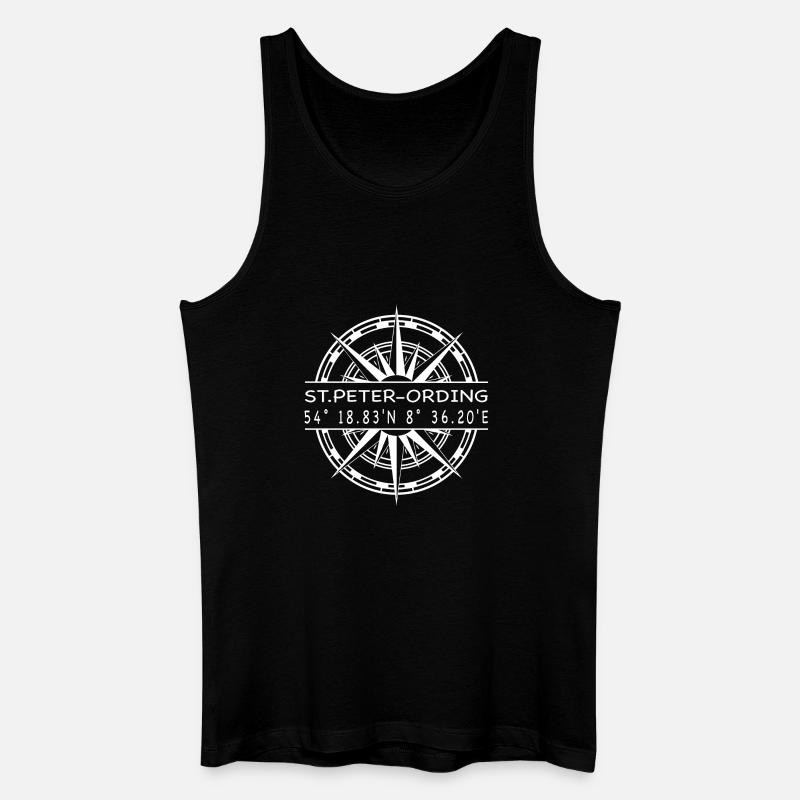 St Peter Ording - Männer Bio Tank Top - Schwarz