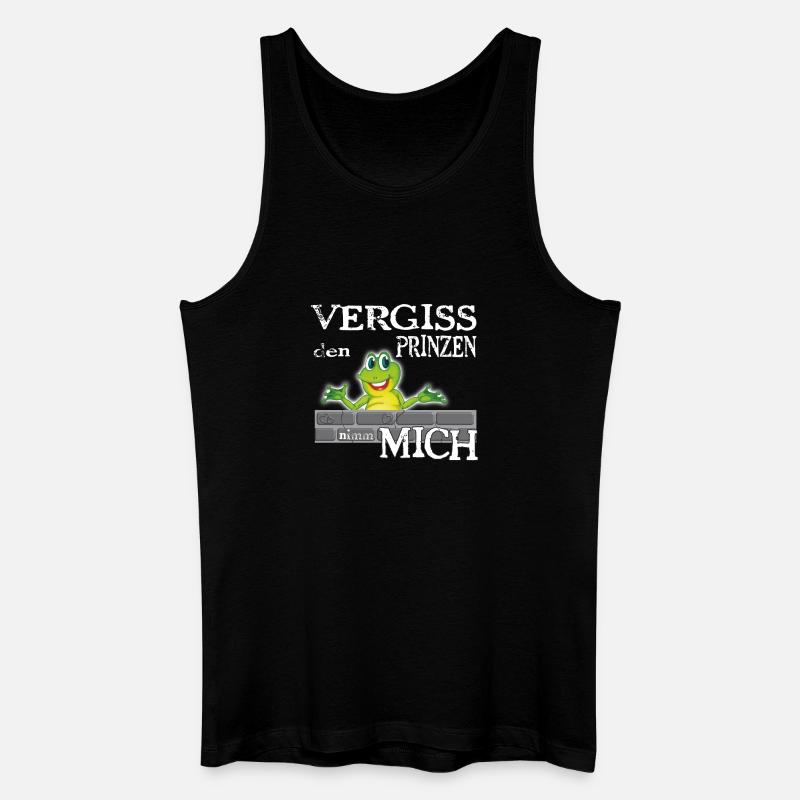 Frosch König textile Geschenkidee - Männer Bio Tank Top - Schwarz