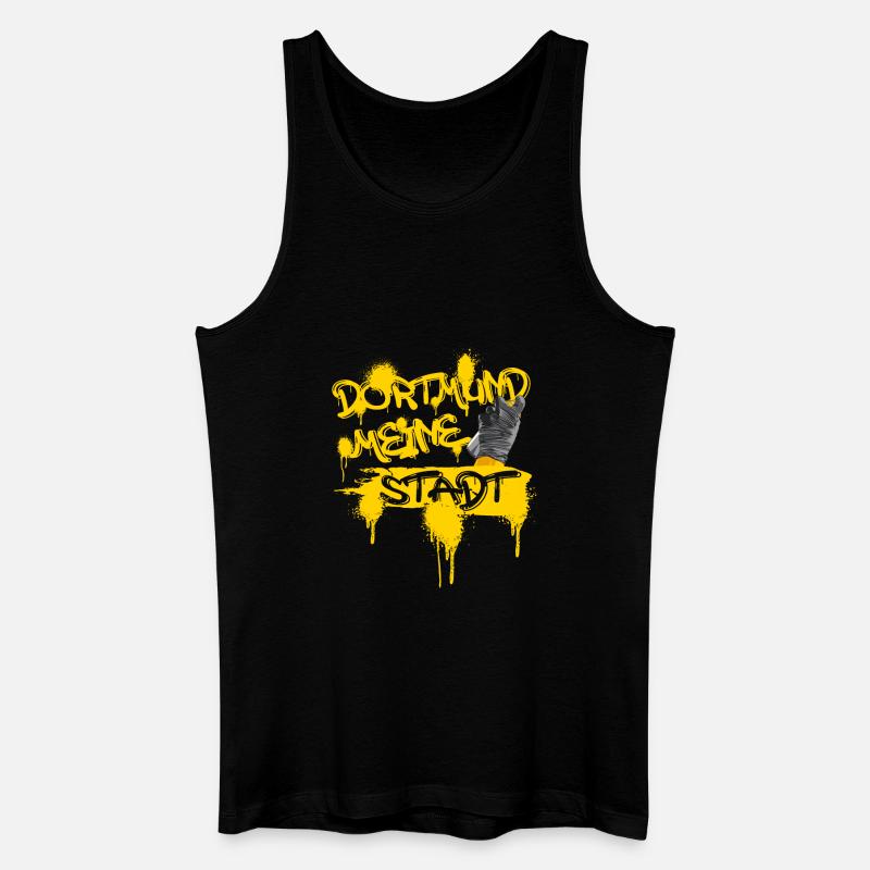 Dortmund meine Stadt Graffiti - Männer Bio Tank Top - Schwarz