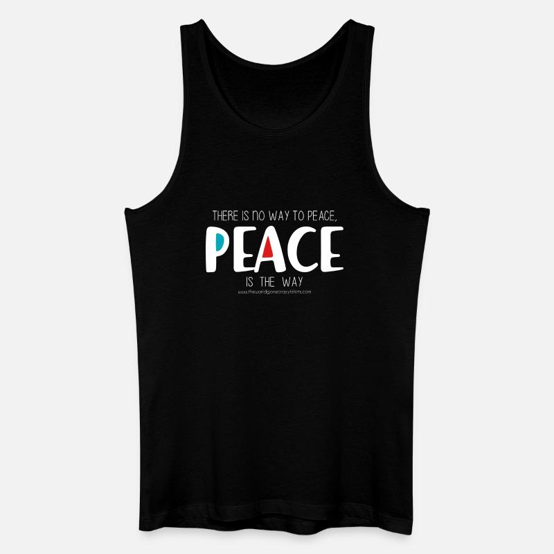 Peace 2 (dunkel) - Männer Bio Tank Top - Schwarz
