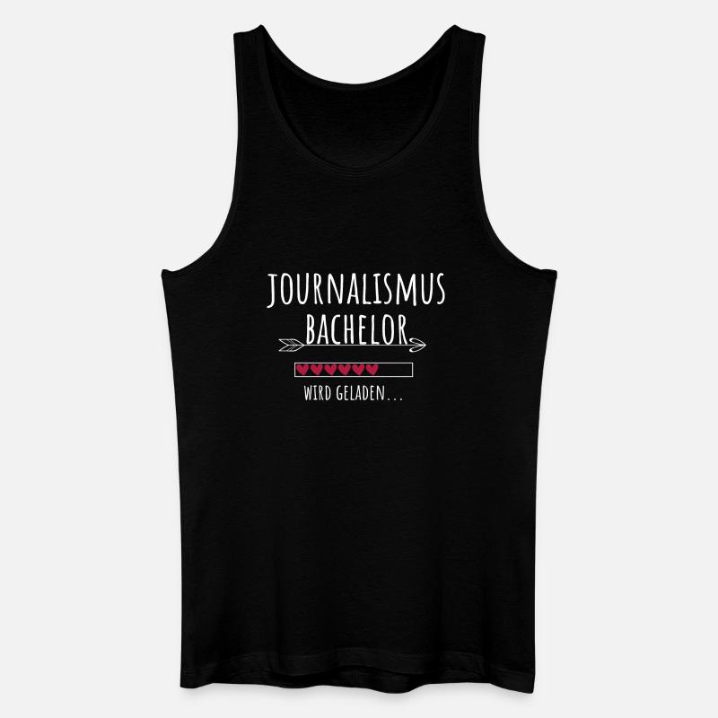 Journalismus Bachelor Studium Studentin Geschenk - Männer Bio Tank Top - Schwarz