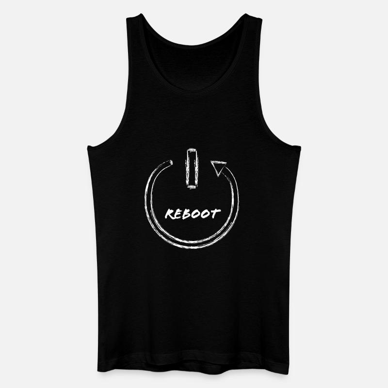 reboot - Coal Effect - Men’s Organic Tank Top - black