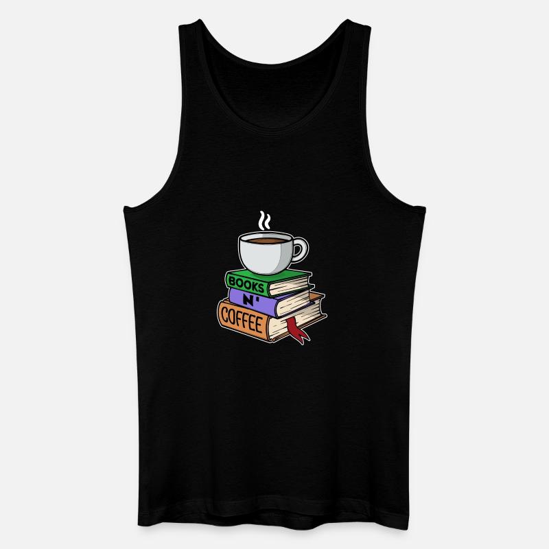 Kaffeetrinker Milchkaffee Kaffee Trinken Statement - Männer Bio Tank Top - Schwarz