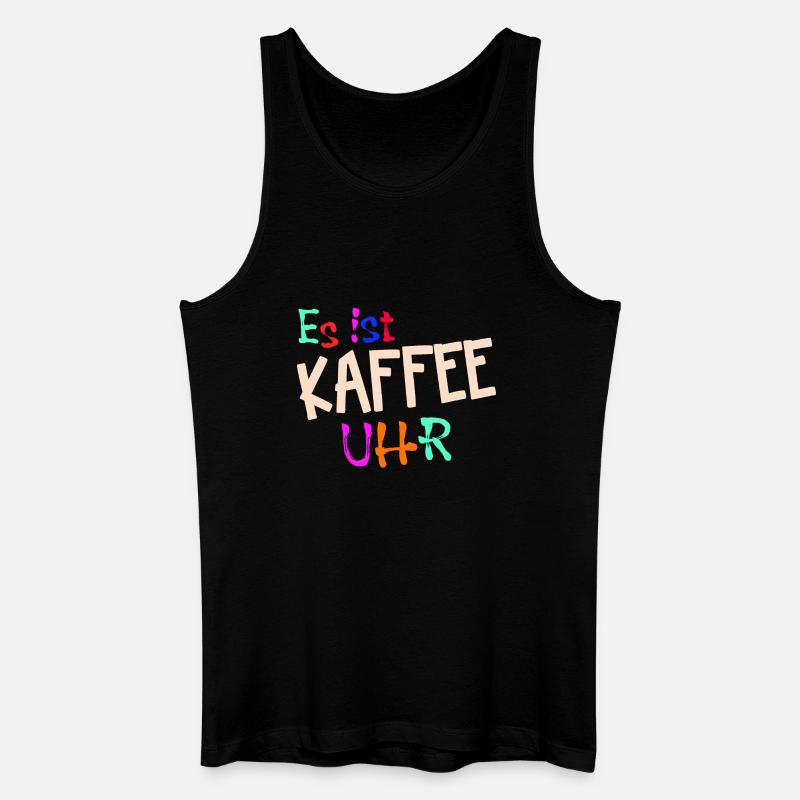 Kaffeeliebhaber Kaffeetrinker Kaffe Statement - Männer Bio Tank Top - Schwarz