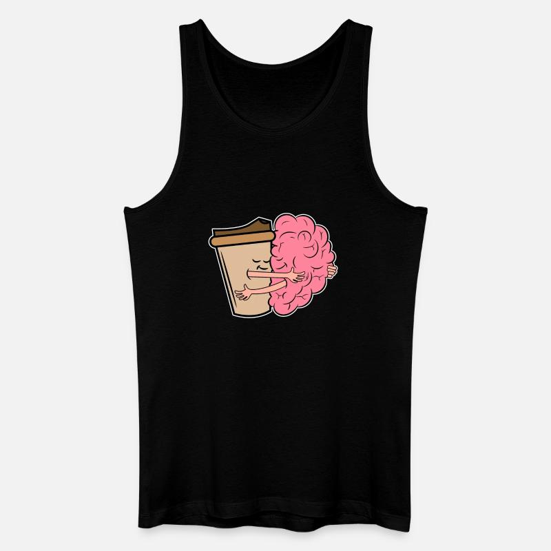 Kaffee Trinken Kaffeeliebhaber Kaffeetrinker - Männer Bio Tank Top - Schwarz
