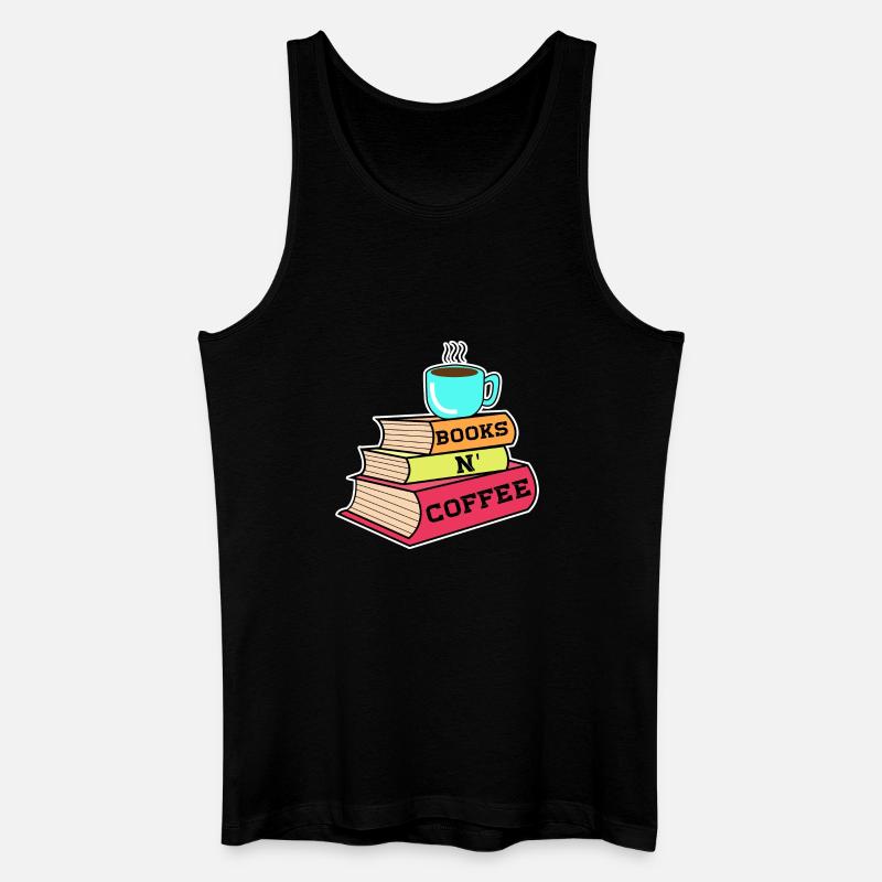 Koffein Kaffee Trinken Statement Kaffeeliebhaber - Männer Bio Tank Top - Schwarz