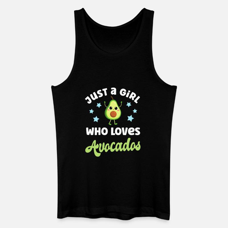 Avocado - Männer Bio Tank Top - Schwarz