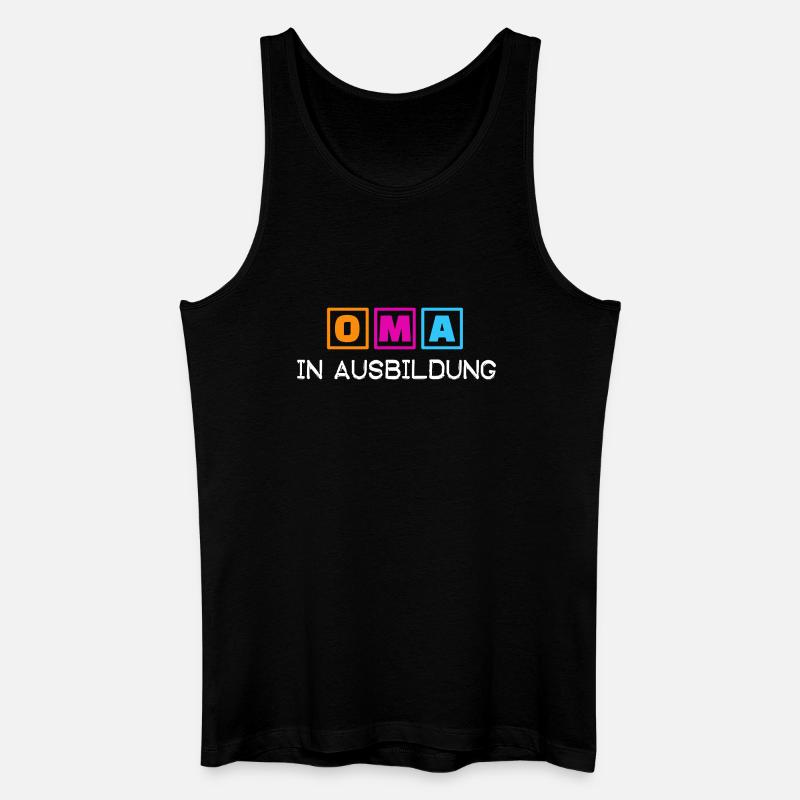 Alte Frau Statement Großmutter Oma Rentnerin - Männer Bio Tank Top - Schwarz