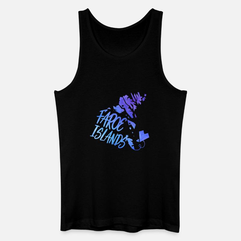 Faroe Islands - Männer Bio Tank Top - Schwarz