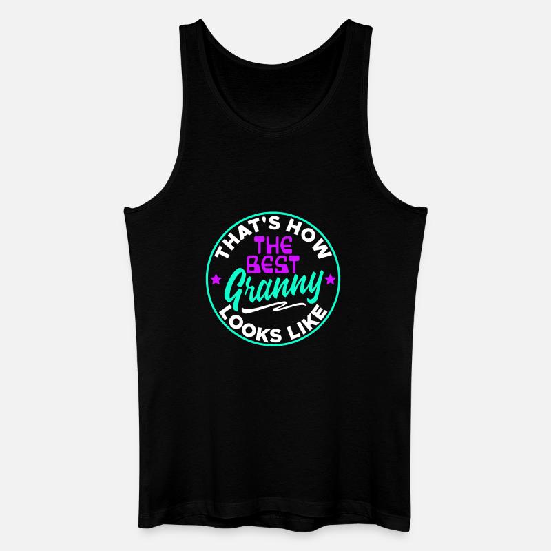Cool Statement Beste Oma Enkelkind Großmutter - Männer Bio Tank Top - Schwarz