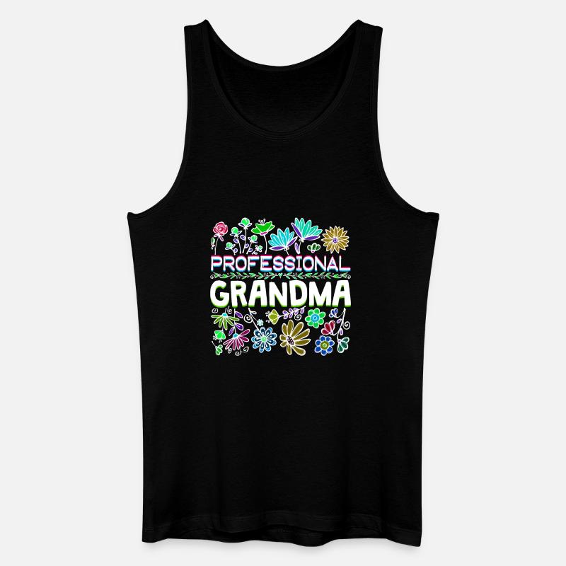 Großmama Spruch Großmutter Oma Ruhestand - Männer Bio Tank Top - Schwarz